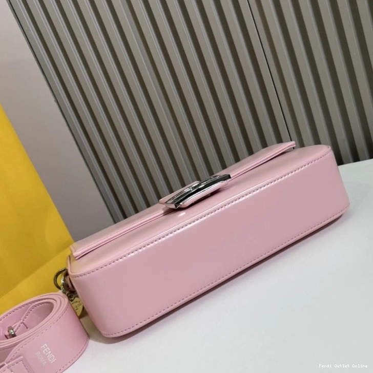 Affordable Bag Tiffany Fendi In Leather Pink Smooth Baguette Medium 0802